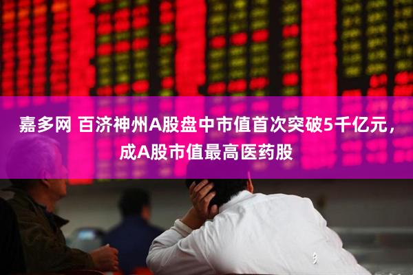 嘉多网 百济神州A股盘中市值首次突破5千亿元，成A股市值最高医药股