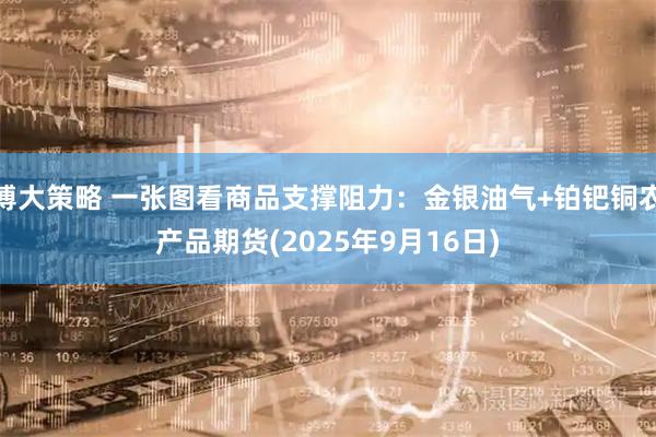 博大策略 一张图看商品支撑阻力：金银油气+铂钯铜农产品期货(2025年9月16日)